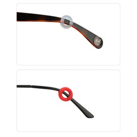 ARTIBETTER 10 Pairs Eyeglass Silicone Retainer Anti- Slip Ring Glasses Holder Silicone Ring Silicone Eyeglass Sleeves Eyeglass Anti-slip Round Ear Plugs Silicone Circle Glasses Repair Earhook