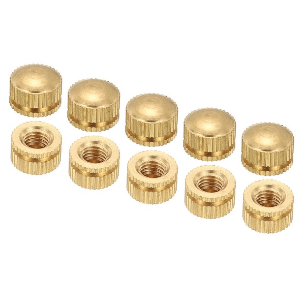 PATIKIL M5x9x6.5mm Cap Nut, 15 Pack Acorn Nut Screw Knob