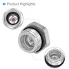 CoCud Air Compressor Oil Sight Glass, | M18x1.5mm Male Thread