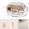 Kpop Kosmetiktasche aus PU-Leder mit Griff, transparent, K-Pop-Merch, Wellen-Polyurethan, Nein