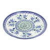 Blue Rose Polish Pottery Blue Tulip Dessert Plate