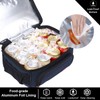 MIER Lunch Bag Men Double Deck Lunch Box Bag,Insulated Leakproof