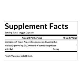 Enzimas Digestivas Proteoliticas Capsulas Serrazimes Eg E41 Sabor Nd