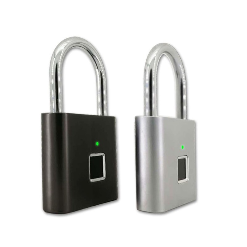 jojofuny Professional Fingerprint Padlock Keyless Smart Miniature Lock for House