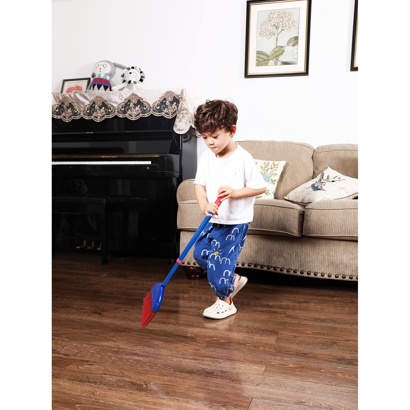 BSMstone Small Broom-Indoor or Outdoor Portable Broom with Adjustable Handle,