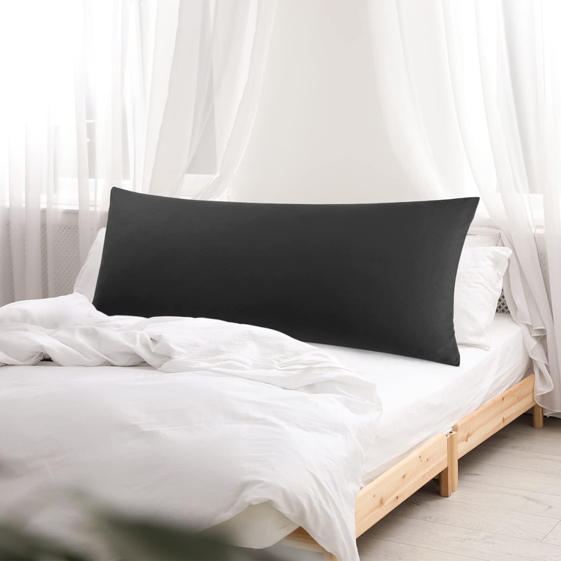PiccoCasa Body Pillow Cover Microfiber Solid Nordic Life Size Large