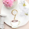 MUCOOS Coffee Cup Keychain, Elegant Gift for Women, Birthday Gift