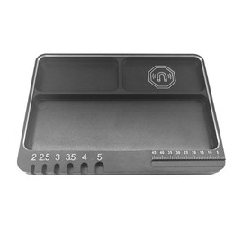 RC Magnetic Tray High Strength Aluminium Alloy Magnetic Screw Tray with Magnetic Portable Size RC Repair Tool Tray for RC Model Toy Repair Magnetic Mat Electronic Repair Kit Tool Organizer