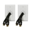 DataComm Electronics 45-0017-BK-2 (2 Pack) Split Style TV Plate with