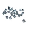 25 Pack #6-32 Self-Retaining Cage Nuts - 3/8" Panel Hole