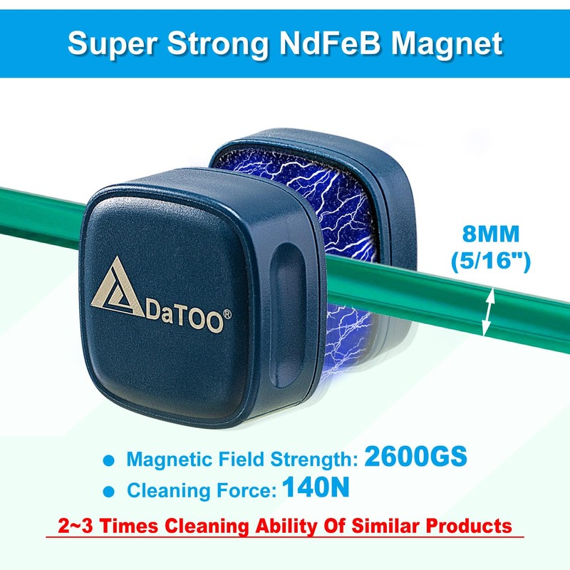 DaToo Aquarium Mini Magnetic Scrubber Scraper Small Fish Tank Cleaner