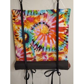 Classroom Door Curtain Multicolor Tye Dye Retro