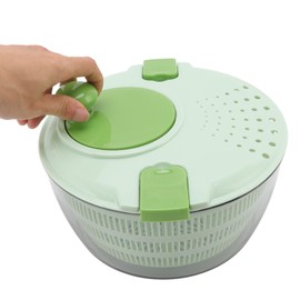 Salad Spinner, Spatter Proof Safe Multifunction and Storage 4L PP Vegetable Dryer for Home
