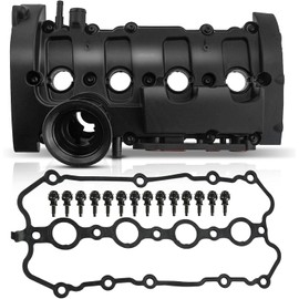 A-Premium Engine Valve Cover, with Valve Cover Gasket & Bolt, Compatible with Volkswagen Eos 2007-2008, Golf R 2012-2013, GTI 2006-2008, Jetta 2006-2008, Passat 2006-2008, 2.0L Turbo, 06F103469F