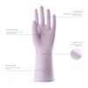 COOLJOB Reusable Household Gloves, 3 Pairs Scented Rubber Gloves with