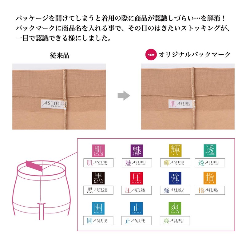 ATSUGI(アツギ) Stockings ATSUGI(アツギ) Astigu Compression Tights (3 Pairs) FP6892 Ladies,