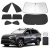 TINGLU Window Shades for Toyota RAV4 2019-2024 2025 Accessories Car
