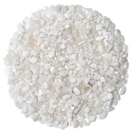 AWARDSEN 400 Pieces Moonstone Gemstone Beads for Bracelets 6 mm, Gemstone Beads Set Natural Irregular Bead Bracelet DIY Bracelets Earrings Jewellery Gifts for Women 5-8 mm