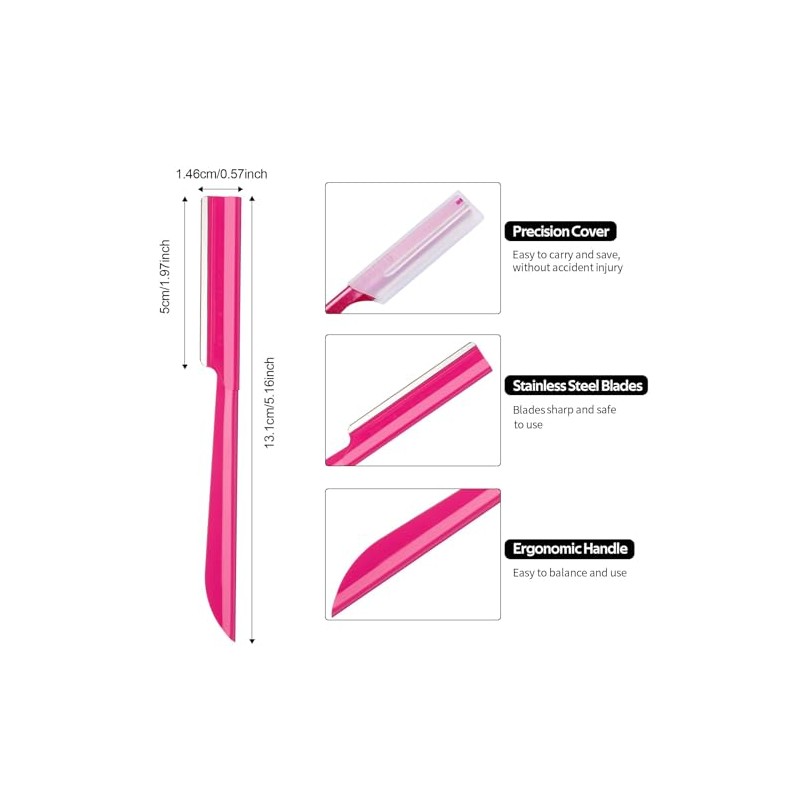 Eyebrow Razor Face Razor for Women (Pink)