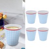 4Pcs/Set Imitation Porcelain Water Cup Originality Beverage Mug for Home