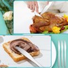 Gisafai 150 Pcs Stainless Steel Dinner Knives 8.3 Inches Spreader