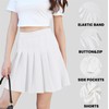 SANGTREE Falda Plisada para niñas con cómoda Banda elástica Casual,