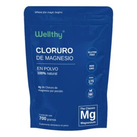 Wellthy Cloruro De Magnesio En Polvo 700g Neutro                                                                                                      