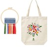 Embroidery for Beginners DIY Set Adult Canvas Bag Embroidery Set,