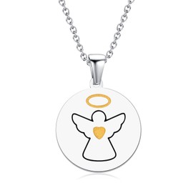 TIZU Necklace for Girls Children Women Unicorn Butterfly Sloth Rabbit Flamingo Panda Dolphin Bee Elephant Giraffe Tortoise Angel Koala Bee Necklace Jewellery Gifts, Stainless Steel, No Gemstone