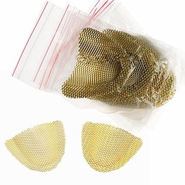 Malla De Refuerzo Palatal De Metal Dorado Para Dientes Superiores De Dentadura Parcial Acrílica
