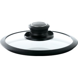 Black Cube Frieling Hybrid Stainless/Nonstick Cookware Tempered Glass Lid, 12 1/2-Inch Diameter, 12.5-Inch, Silver