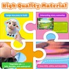 18 PCS Animal Puzzles for Toddlers 2-4, 3 Levels Step-by-Step