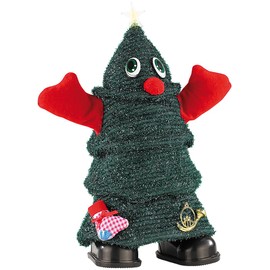 infactory Dancing Christmas Tree: Singing Running Christmas Tree Rocking Xmas Tree 26 cm (Dancing Christmas Tree, Running Santa, Children Christmas)