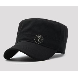 Ysmzzmsy 1 PCS PVC Morale Patch - Medical Responder 3-inch Star of Life (Single Snake - Black)