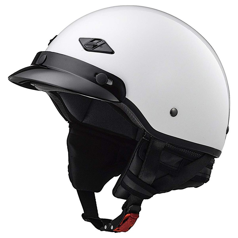LS2 Helmets Bagger Motorcycle Half Helmet (Gloss White - 2X-Large)