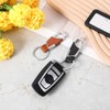 Mabor 2Pcs Metal Key Chain with Leather Heavy Duty Home