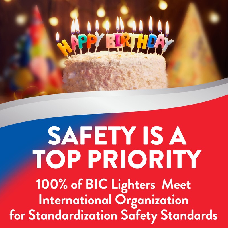 BIC Maxi Pocket Lighters, Reliable and Long-Lasting, Assorted Colors, 12-Pack