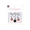 PD-Party 7024102 Swirl Decorations, New Pink