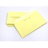100 Window Envelopes, 220 mm x 110 mm, Yellow, Light