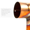 Copper Elbow 120 mm with 87 Degrees, Pipe Angle with