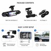 Multi-Lens Dash Cam for Vehicle Recording – 1080P Front, Side