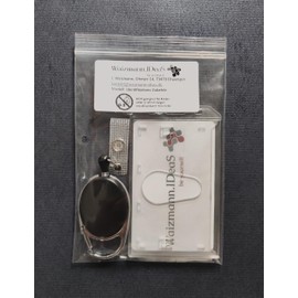 Waizmann.IDeaS® 1 x ID Set - ID Yo-Yo Zipper Card Holder Card Holder Vertical Thumb Push Polycarbonate Large Choice of Colours