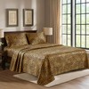 Satin Sheets Full [4-Piece, Gold Leopard] Hotel Luxury Silky Bed