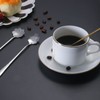 NMQLX Dessert Spoon Set, 6-16 Pcs 7" flower Shape Stainless