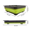 THANSTAR Collapsible Dish Drying Rack for RV Campers Portable Dinnerware