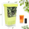 LUVCOSY Fresh Herb Keeper for Refrigerator, Clear BPA-Free Herb Saver,