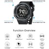 PINDOWS Womens Watch for Women Digital Sport Watch Unisex Watch