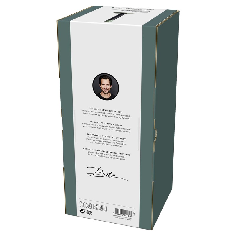 BITZ Kitchen Roll Holder Stoneware Standing Height 28 cm Green