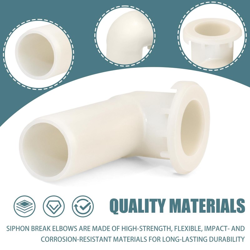 208847 Syphon Break Elbow Kit for Whirlpool, Maytag, Kenmore Washer