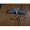 BRITISH MILITARY JUMP WINGS BADGE 2 7/8" DOUBLE POST METAL